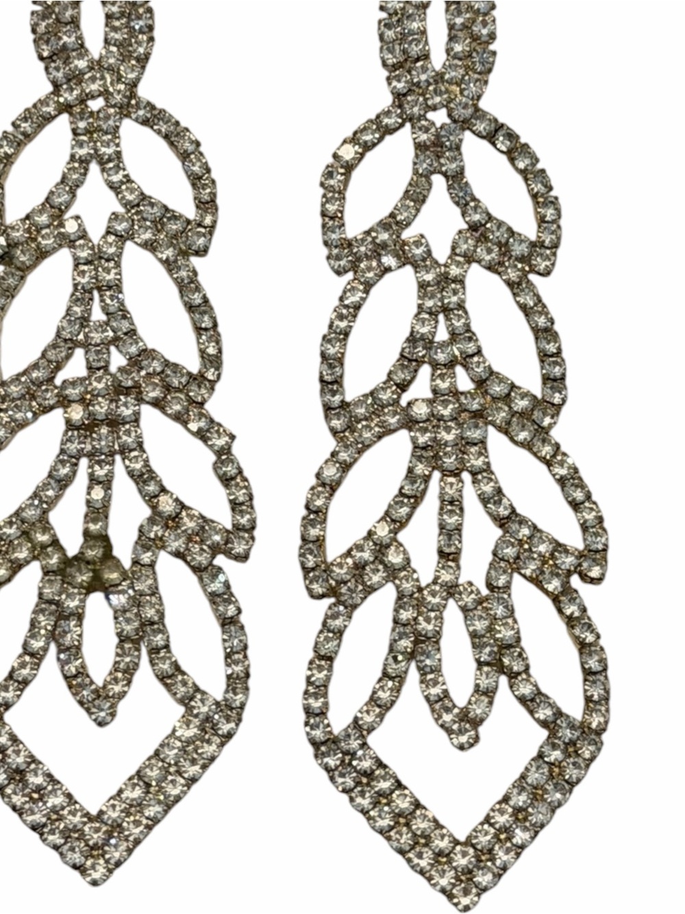 Rhinestone Dangle Earrings Fashion Wedding Party Club 3” Length Whimsigoth
